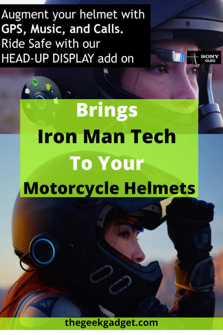 Brings Iron Man Tech to your Motorcycle Helmets