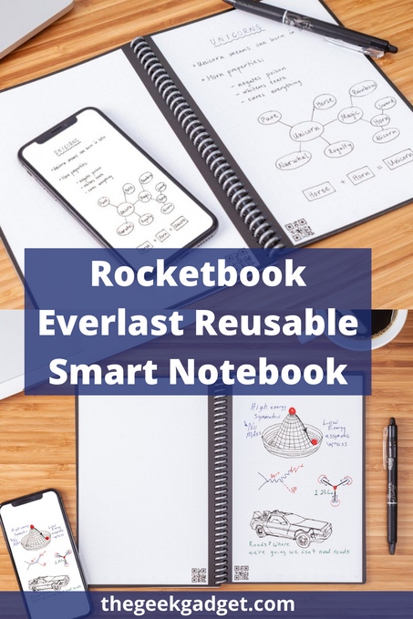 Pinterest Rocketbook Everlast Reusable Smart Notebook