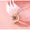 Heart Shape "I Love Your" Projection Necklace