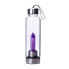 Natural Crystal Stone Point Healing water bottle