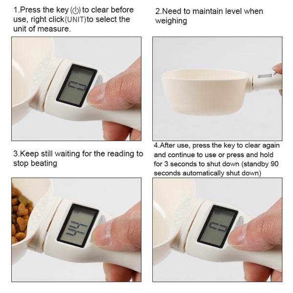 Pet Food Scale Cup With Led Display