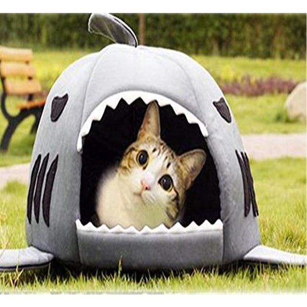 Novelty Soft Shark Mouth Shape Pet house