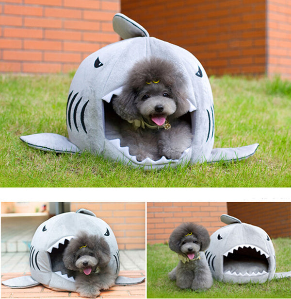 Novelty Soft Shark Mouth Shape Pet house