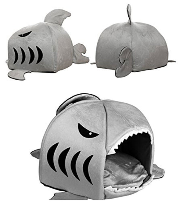 Novelty Soft Shark Mouth Shape Pet house