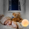 3D Moon Lamp Printed Night Light Remote Control/Touch LED Lunar Moonlight Globe Ball with Wood Stand Base for Kids Bedroom