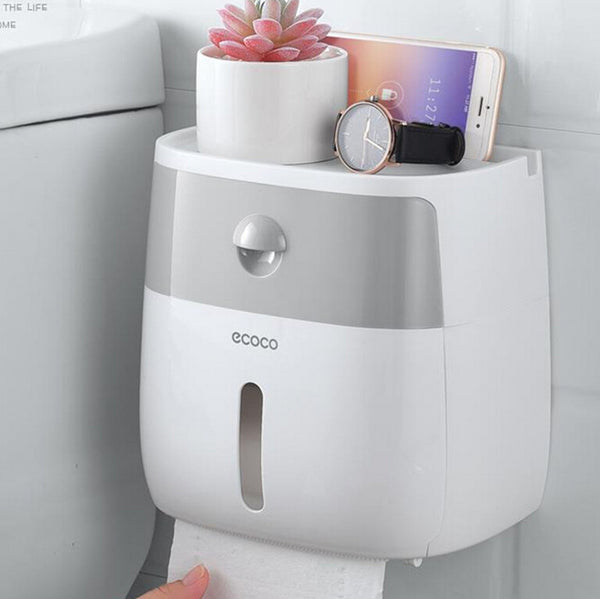 Waterproof Wall Mount Toilet Paper Holder