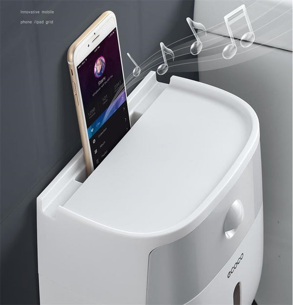 Waterproof Wall Mount Toilet Paper Holder