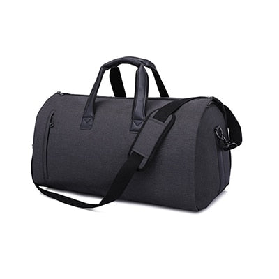 Garment Travel Bag With Shoes Compartment, Convertible Suit Travel Duffel Bag Carry On Bag