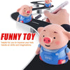 Induction Line Piglet Follow Any Drawn Line Magic Pen Inductive Cute Pig Model Children Toy Gift USB Charging Light Music Toys