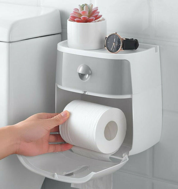 Waterproof Wall Mount Toilet Paper Holder