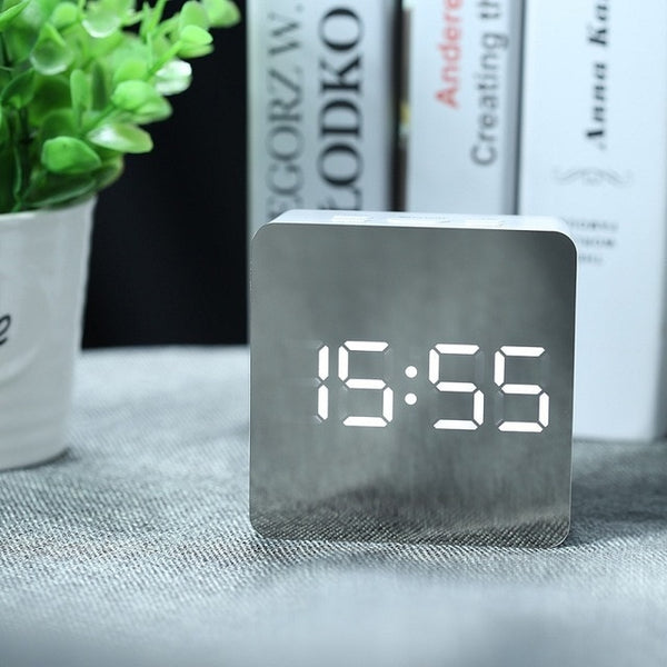 LED Mirror Alarm Clock