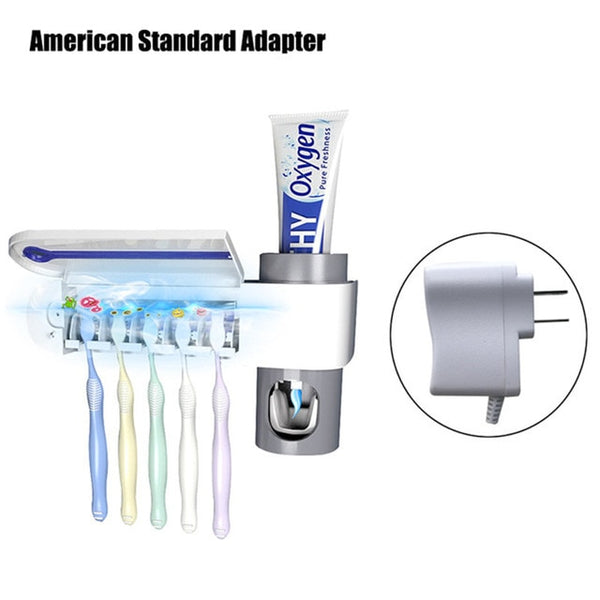 UV Toothbrush Holder Sterilizer and Dispenser