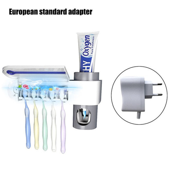 UV Toothbrush Holder Sterilizer and Dispenser