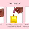 Portable Travel Mini Container Aluminum Refillable Perfume Spray Bottle