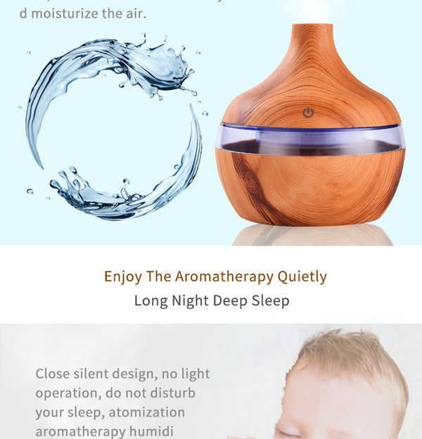 Auto therapy Wooden Humidifier and Air Purifier