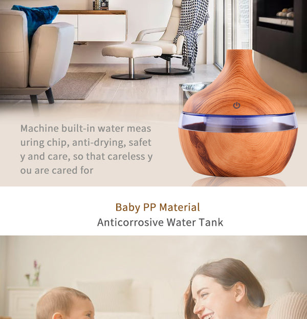 Auto therapy Wooden Humidifier and Air Purifier