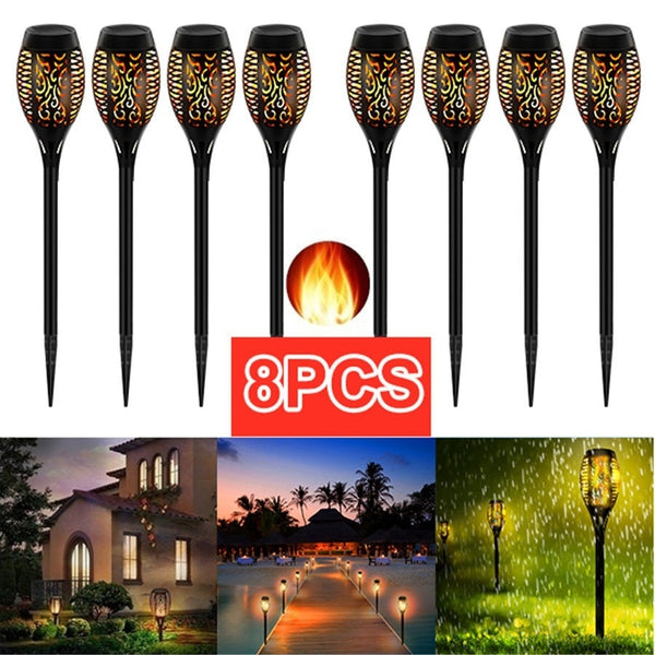 Waterproof Outdoor Solar Flame Light