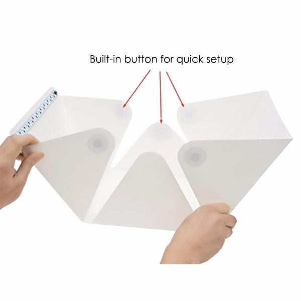 Photo studio lightbox tent kit with LED Light