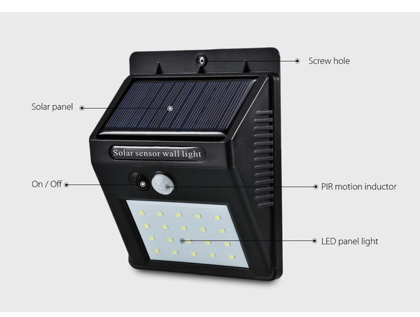 solar powered LED lights for garden and street